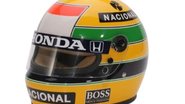 A réplica do capacete usado por Ayrton Senna no GP de Portugal está disponível na loja Senna Shop - Reprodução Senna Shop
