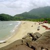 Vista da praia Perequê-Mirim, em Ubatuba, no litoral norte de São Paulo, onde homem teria contraído a bactéria - FERNANDO FERNANDES/ESTADÃO CONTEÚDO