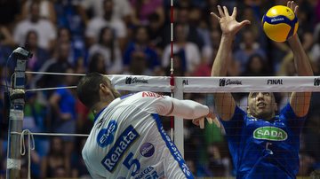 Final do campeonato da Superliga masculina de vôlei - Anderson Romão/Agif - Agência de Fotografia/Agif/Estadão Conteúdo