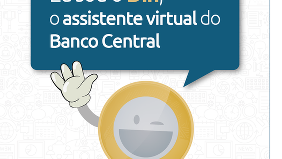Din, o assistente virtual do Banco Central, terá recursos de Inteligência Artificial - Divulgação Banco Central
