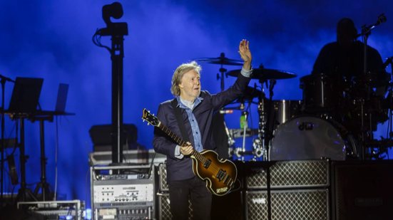 Paul McCartney em show em São Paulo, em 2024 - Taba Benedicto/ Estadão