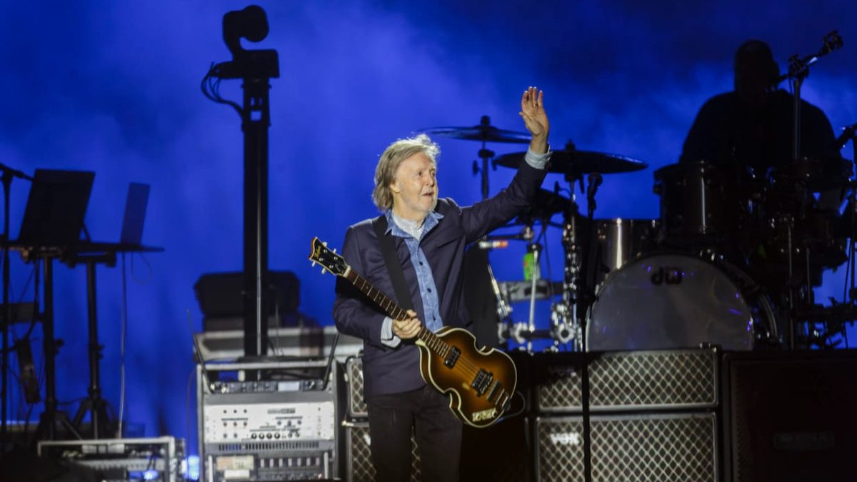 Paul McCartney em show em São Paulo, em 2024 - Taba Benedicto/ Estadão