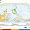 O mapa invertido tem o Brasil como centro - Reprodução - IBGE