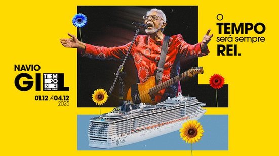 Cruzeiro MSC com Gilberto Gil sai em dezembro - Divulgação