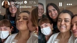 Preta Gil recebeu visita da família de Bellotto durante internação para tratamento do câncer - Foto: Instagram