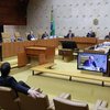 Voto do ministro Gilmar Mendes é mostrado no vídeo durante a sessão no STF sobre o artigo 19 do Marco Legal da Internet - TV Justiça
