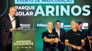 Na inauguração do Parque Solar Arinos, Alckmin disse que o custo de 1 mega watt é de R$ 200 contra R$ 750 da energia nuclear - Cadu Gomes/VPR