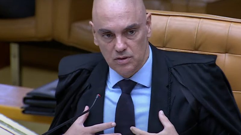 Moraes participou, por teleconferência, do evento Global Fact, dedicado a verificação de fatos e combate à desinformação - Reprodução/TV Justiça