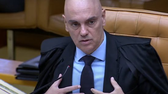 Moraes participou, por teleconferência, do evento Global Fact, dedicado a verificação de fatos e combate à desinformação - Reprodução/TV Justiça