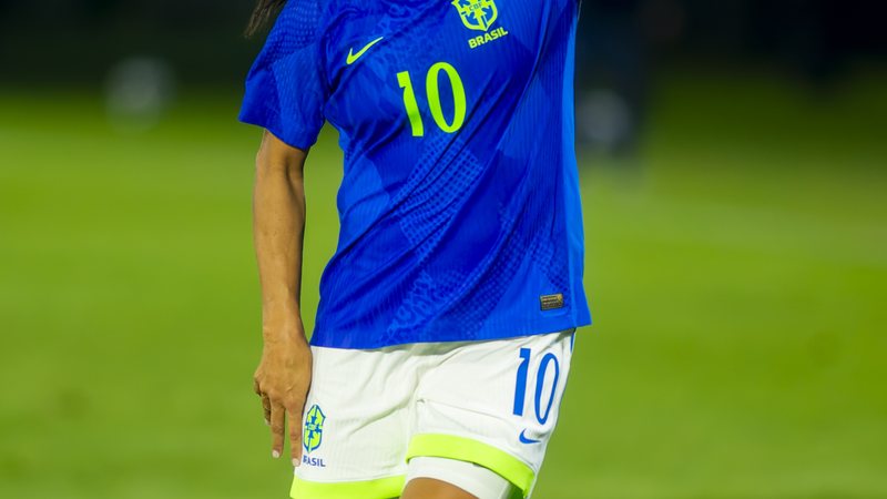 A jogadora Marta no amistoso da Seleção feminina com o Japão,, 2 de junho - Anderson Romão/AGIF/Estadão Conteúdo