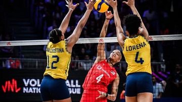 Com a mesma campanha das oponentes, de sete triunfos e somente uma derrota, as comandadas de José Roberto Guimarães assumiram a segunda posição - Reprodução/Instagram @cbvolei