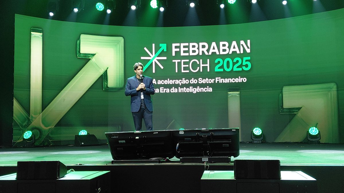 O CEO do banco Mercantil em palestra no Febraban Tech, em São Paulo - Aramis Merki II/Broadcast