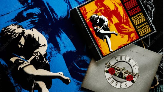 A formação é liderada pelo vocalista Axl Rose, e conta com o guitarrista Slash, o baixista Duff McK e o baterista Isaac Carpenteragan - Adobe Stock
