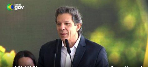 Ministro da Fazenda, Fernando Haddad, defende isenção de IR para quem ganha salário de até R$ 5 mil - Reprodução Agência Gov