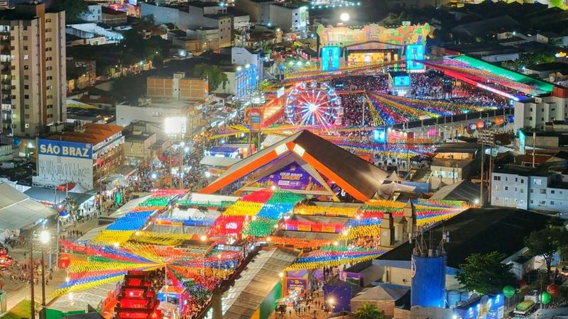 Parque do Povo, em Campina Grande,  com capacidade para receber 76 mil pessoas, oferece apenas 100 lugares para PCDs - Foto: Divulgação Prefeitura de Campina Grande
