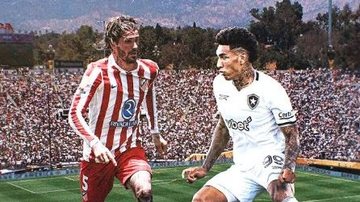 Botafogo encara o Atlético de Madrid nesta segunda-feira, às 16h - Reprodução Dazn/Botafogo