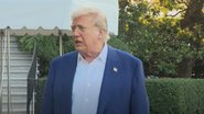 Donald Trump fala a repórteres sobre cessar-fogo entre Irã e Israel em frente à Casa Branca - Reprodução/Youtube The White House