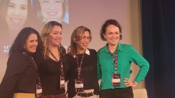Erica Fridman, Marcia Netto, Ingrid Barth e Tatiana Pomar em palestra no evento Fin4She, realizado em São Paulo - Alessandra Taraborelli