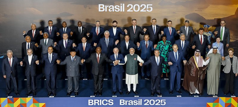 Chefes de Estado e de governo na reunião do Brics: Casa Branca diz que Trump monitora de perto o encontro - Ricardo Stuckert / PR