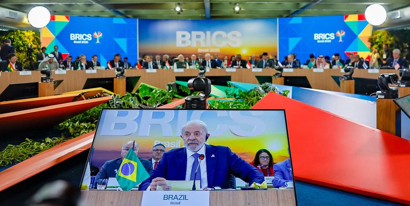 Lula na reunião do Brics: "É preciso colocar o desenvolvimento sustentável no "entro do debate" - Ricardo Stuckert / PR