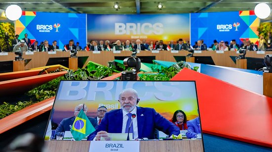 Lula na reunião do Brics: "É preciso colocar o desenvolvimento sustentável no "entro do debate" - Ricardo Stuckert / PR