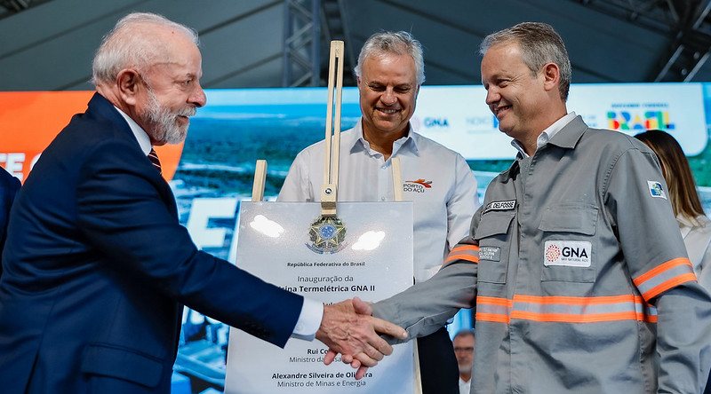 Lula deu as declarações durante na cerimônia de inauguração da Usina Termelétrica GNA II, no Porto do Açu (RJ) - Ricardo Stuckert / PR