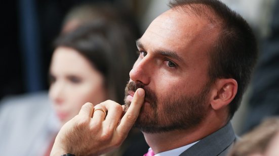 Eduardo Bolsonaro, segundo o PSOL, fez lobby por sanções estrangeiras contra o Brasil, estimulando ação que pode causar danos econômicos - Fotos Públicas