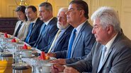 Comitiva de senadores nos EUA é liderada por Nelsinho Trad (centro da foto), em meio a ameaça de Eduardo Bolsonaro de "atrapalhar" - Samyra Galvão / Gabinete Nelsinho Trad