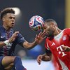 Désiré Doué, do PSG, disputa lance com Jonathan Tah, do Bayern de Munique - Heuler Andrey/Dia Esportivo/Estadão Conteúdo