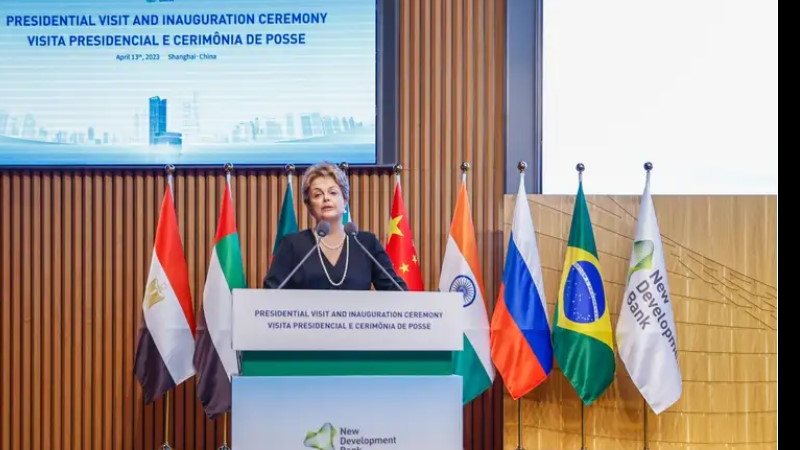 Dilma defendeu que o NDB esteja na vanguarda de esforço de sustentabilidade e disse esperar que esta seja a década de ouro do NDB - Ricardo Stuckert/PR