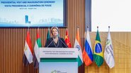 Dilma defendeu que o NDB esteja na vanguarda de esforço de sustentabilidade e disse esperar que esta seja a década de ouro do NDB - Ricardo Stuckert/PR