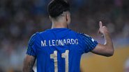 O atacante brasileiro Marcos Leonardo, do Al-Hilal, acena após gol contra Manchester City no Mundial de Clubes - André Durão/Enquadrar/Estadão Conteúdo