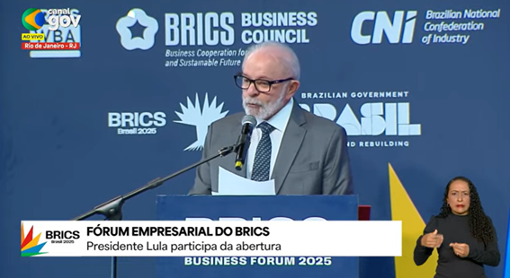 Presidente Lula destaca IA, sustentabilidade e conflitos geopolíticos em discurso - Reprodução Agência Gov