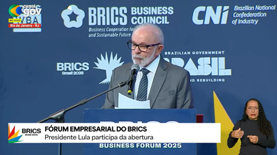 Presidente Lula destaca IA, sustentabilidade e conflitos geopolíticos em discurso - Reprodução Agência Gov