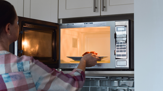 Se o micro-ondas solta faísca ou a bandeja racha, é sinal de que algo está errado - Foto: Envato Elements