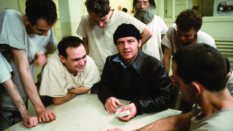 Jack Nicholson em Um Estranho no Ninho: amizade com Danny de Vito começou no set do filme - Divulgação