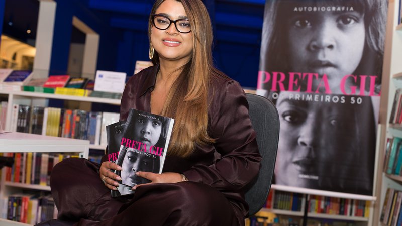 Registro do lançamento do livro da cantora Preta Gil, que faleceu neste domingo, 20, vítima de câncer colorretal - Tiago Queiroz/Estadão