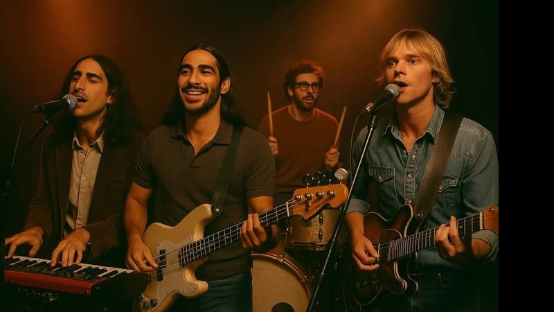Banca criada por Inteligência Artificial (IA) cativou o coração dos paulistanos, segundo números do Spotify - Reprodução/Instagram/@thevelvetsundownband
