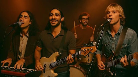 Banca criada por Inteligência Artificial (IA) cativou o coração dos paulistanos, segundo números do Spotify - Reprodução/Instagram/@thevelvetsundownband