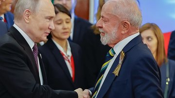 "[Lula e Putin] trocaram opiniões sobre questões internacionais da atualidade", afirmou o governo russo - Ricardo Stuckert / PR