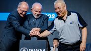 Alckmin e Lula na inauguração da GWM; presidente disse que chineses terão mais felicidade com os trabalhadores brasileiros - Ricardo Stuckert / PR