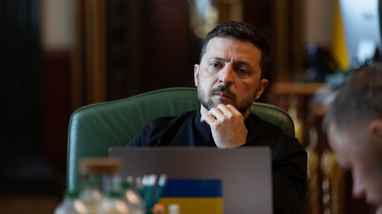 Zelensky disse que “não dará à Rússia nenhum prêmio pelo que ela fez” e que “os ucranianos não darão sua terra ao ocupante” - RS/via Fotos Publicas