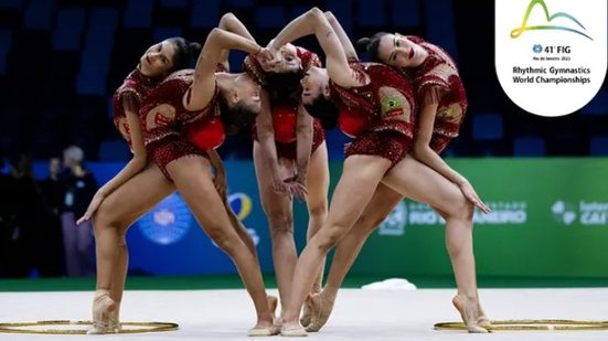 Mais cedo time brasileiro levou uma inédita medalha de prata no Mundial de Ginástica Rítmica no Rio de Janeiro - Reprodução Instagram