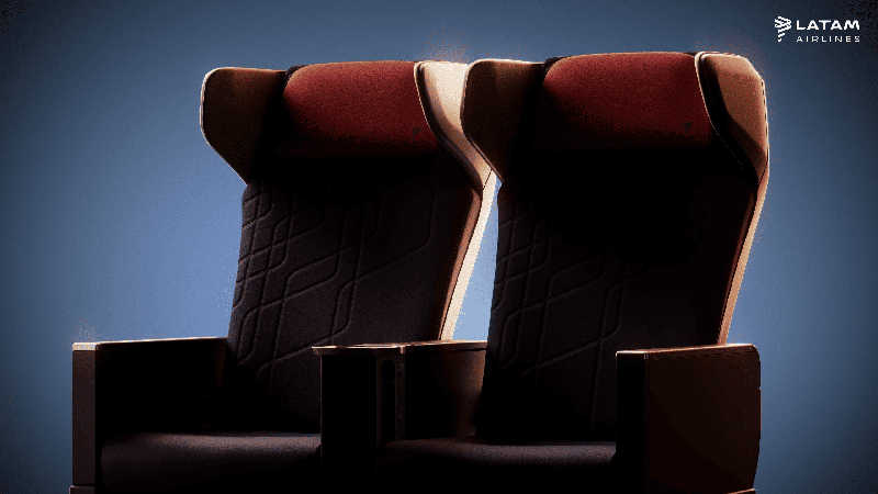 Companhia aérea cria novos acentos da classe Premium Comfort - LATAM - Divulgação