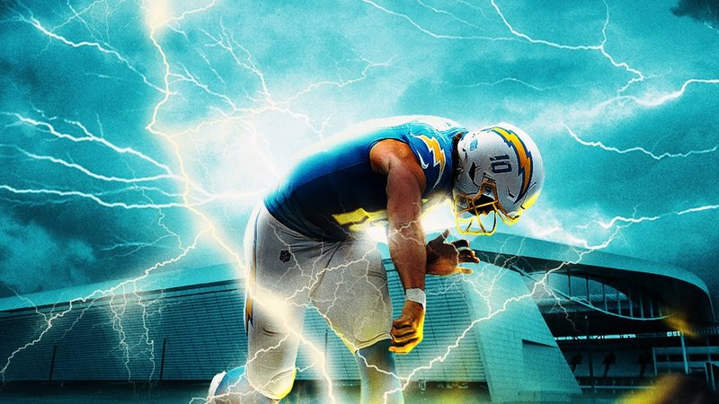 Cartaz do jogo entre Los Angeles Chargers e Kansas City Chiefs, dia 05/09, em São Paulo: partida também vai ser transmitido - NFL / Reprodução X