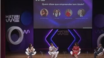 Evento teve painel mediado por Mórris Litvak (à dir.) e participação de Ana Paula Padrão, Caíto Maia e Patrícia Parenza - Reprodução / Youtube