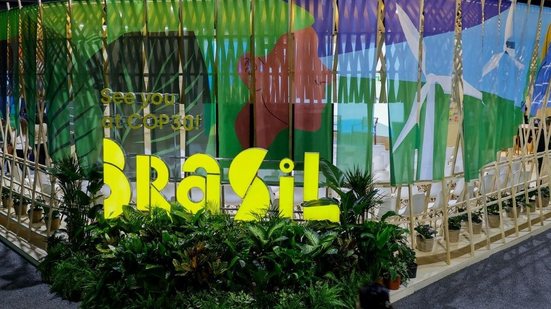 Pavilhão do Brasil na COP29, em Baku (Azerbaijão) - Foto: Divulgação/Apex