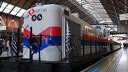 Essa não é a primeira vez que os trilhos ganham um toque intergaláctico - Foto: Reprodução/CPTM