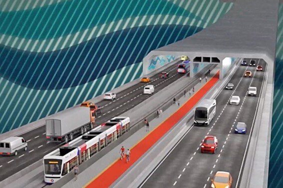 A concessão prevê o investimento de R$ 8 bilhões na construção do túnel, sendo que R$ 5,8 bilhões viram dos governos estadual e federal - Reprodução / Agência SP