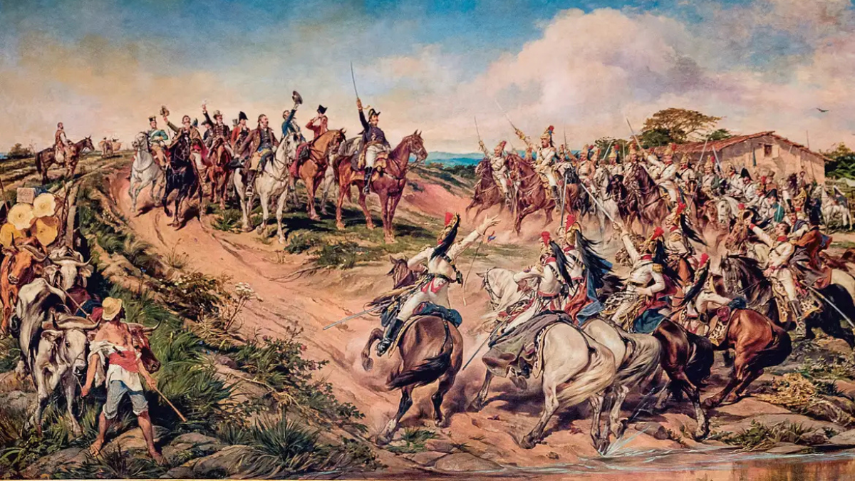 Independência ou Morte é uma pintura do artista brasileiro Pedro Américo, em exposição no Museu do Ipiranga - Foto: Agência Brasil